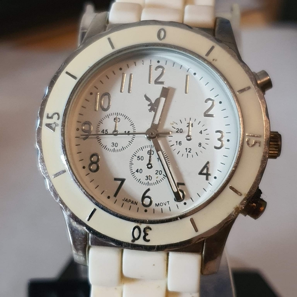 White Chronograph Womens Watch